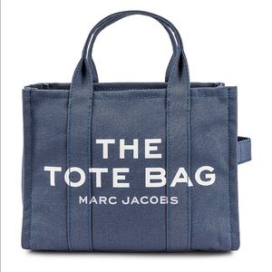 MARC JACOB The Small Tote Bag in Blue Shadow